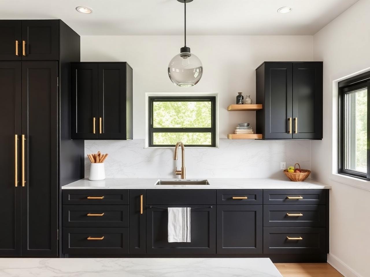 Matte Black Kitchen